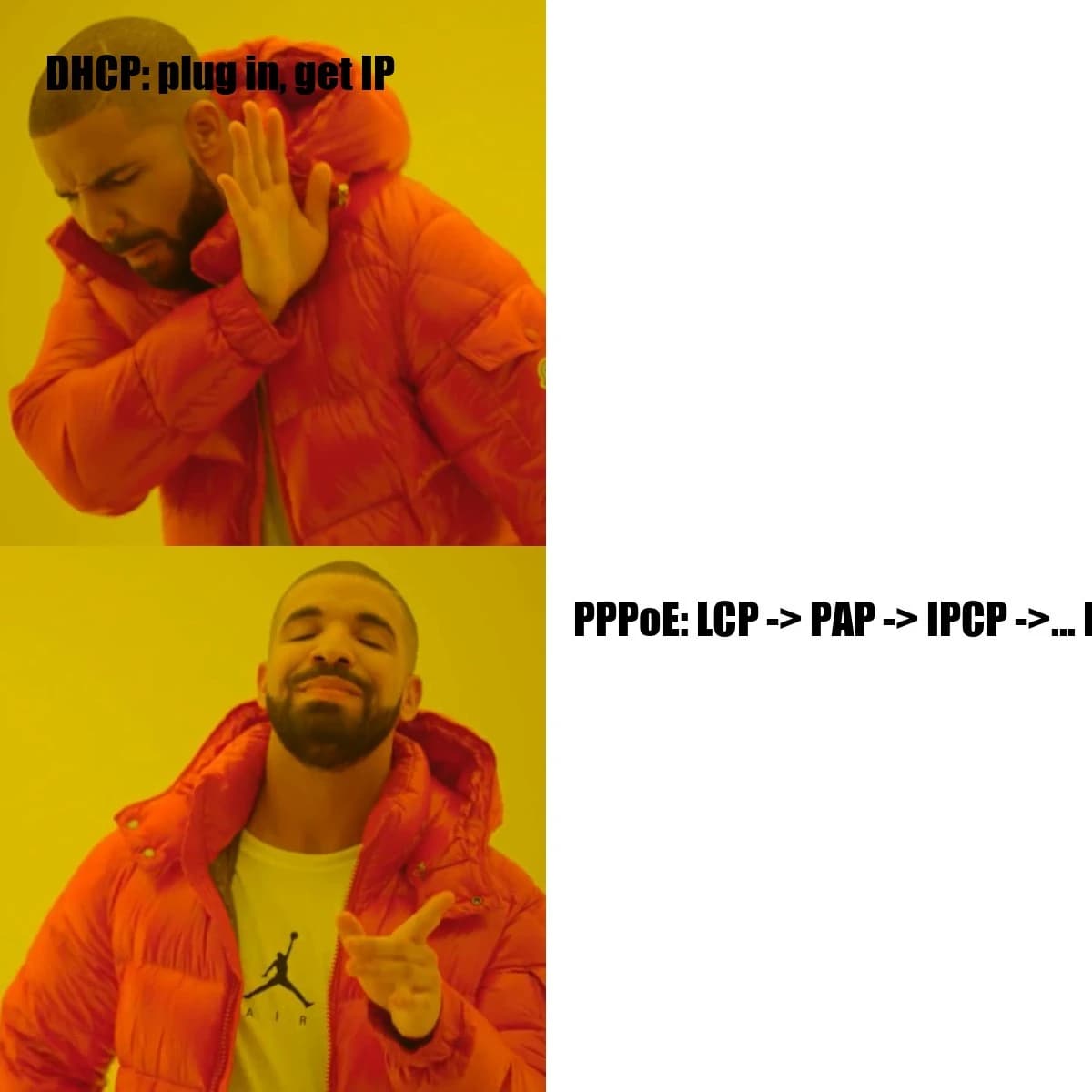 PPPoE dial-up meme